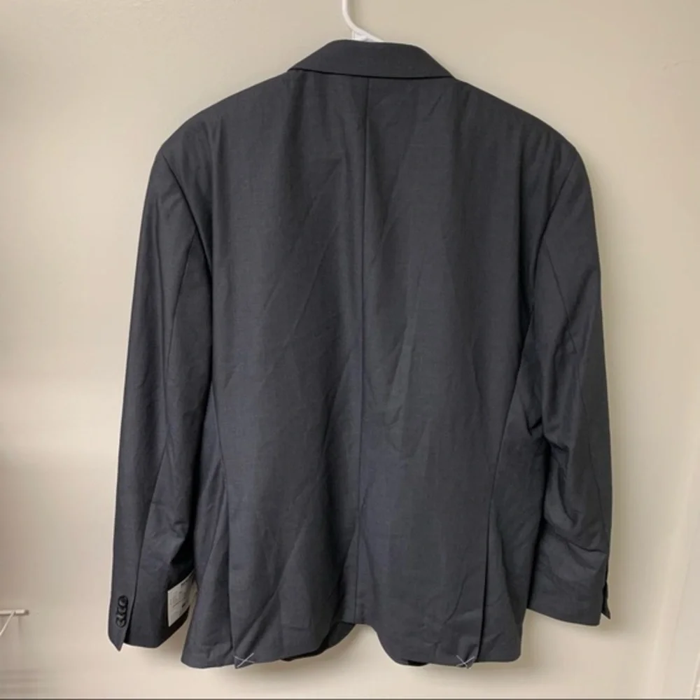 NWT Kenneth Cole Reaction Suit Jacket Dark Gray Two Button Closure Size‎ 46R